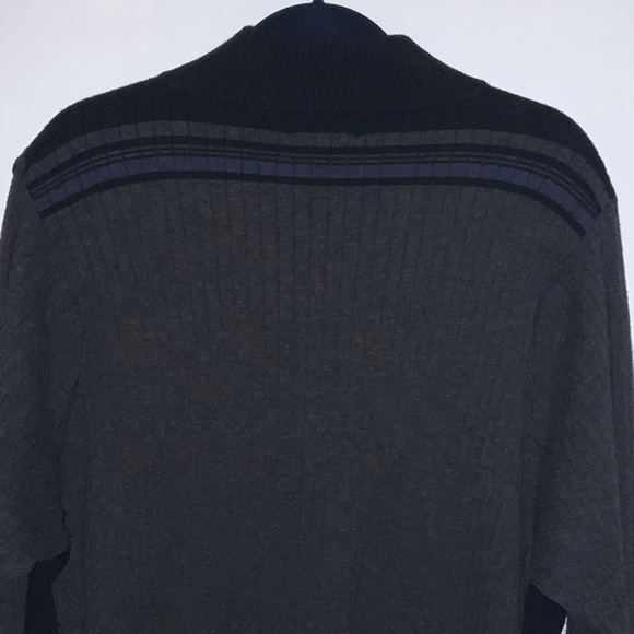 Spring + Mercer Men’s Gray Ribbed Sweater XL - Picture 5 of 6